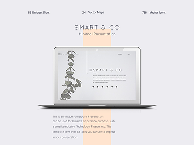 Smart & CO Powerpoint Template clean minimal minimalism powerpoint presentation smart template