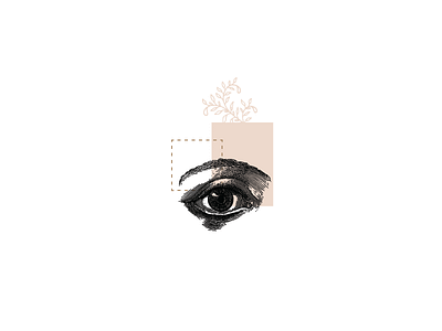 eyeball florals illustration