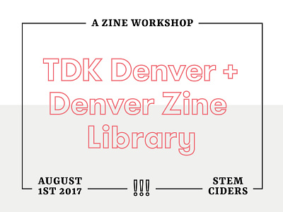 TDK+DZL type lockup zines