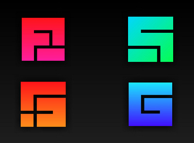 Gradient Logo | Abstract Logo | Letter Logo abstract logo gradiant logo square logo