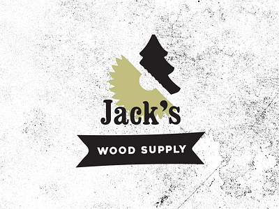 Jack's Wood Supply Co branding identity logo supply typography wood