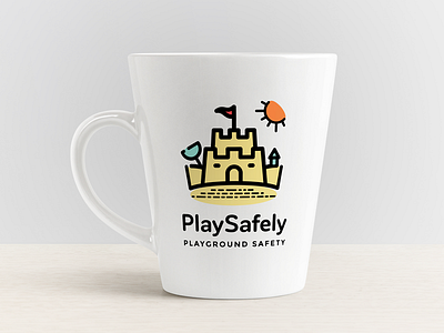 Play Safely auckland branding kids logo newzealand playground safety sandbox