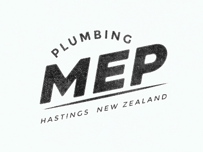 MEP Logo branding construction logo new zealand plumbing vintage