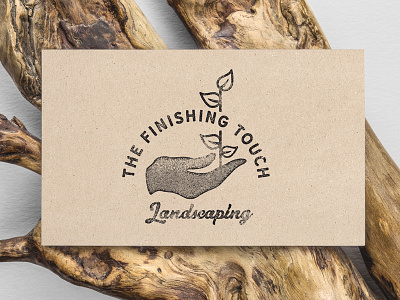 The Finishing Touch Logo gardening logo logomark vintage