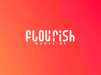 Flourish Magazine concept cool idea illustration illustrator inspiration logo magazine photoshop vibrant