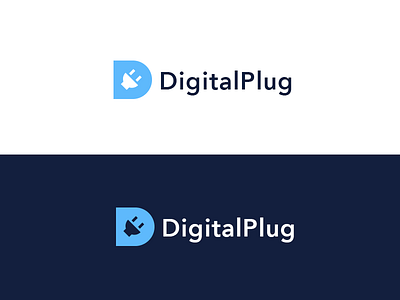 Digital Plug art cool creative design hire illustrator inspiration inspire logo monogram photoshop