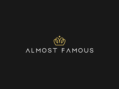 Almost Famous branding clothing concept creative crown design icon identity illustrator inspiration logo photoshop