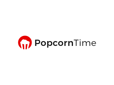 Popcorn Time brand branding creative designer graphic inspiration invite invites logo logotype mark popcorn