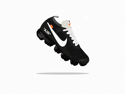 OFF-WHITE Nike Vapormax branding creative designer illustration inspiration invite logo logotype mark popcorn sneaker streetwear