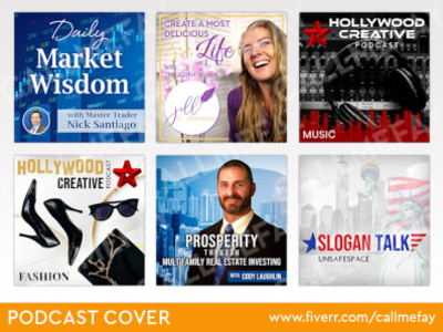 Podcast Cover Art Design banner ad banner design branding design graphic design header design podcast podcast cover podcast cover art podcast cover design social media banner