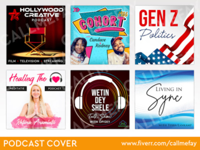 Podcast Cover Art Design banner ad banner design branding design graphic design header design podcast podcast cover podcast cover art podcast cover design social media banner