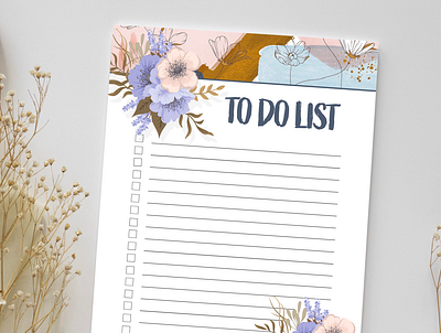 Printable To-Do List Design design diary graphic design illustration printable design to do list typography