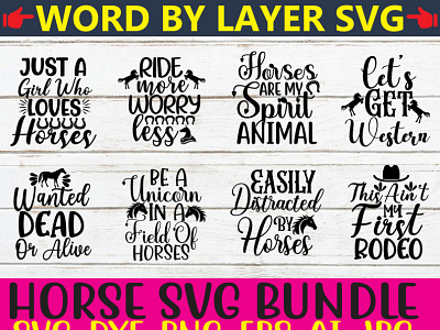 Horse svg bundle