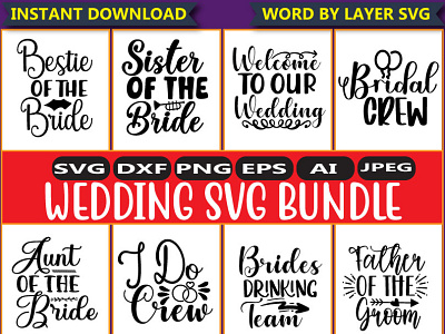 Wedding svg bundle t shirt