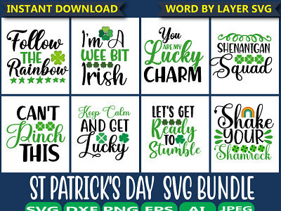 St patrick,s day svg bundle