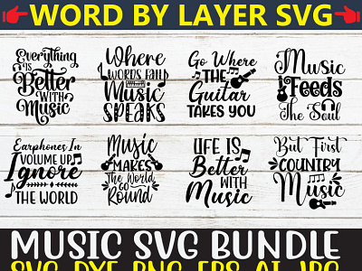 Music svg bundle branding graphic design logo t shirt