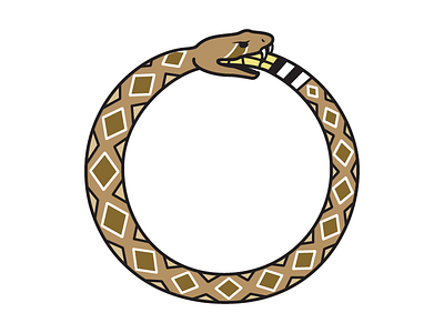 Ouroboros design ouroboros patch rattlesnake snake