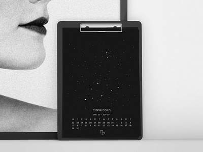 2021 Zodiac Constellation Calendar 2021 black calendar celestial contellation design horoscope inspiration zodiac