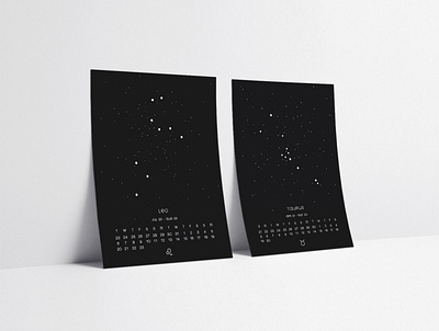 2021 Zodiac Constellation Calendar 2021 black calendar celestial constellation design horoscope inspiration minimal modern white zodiac