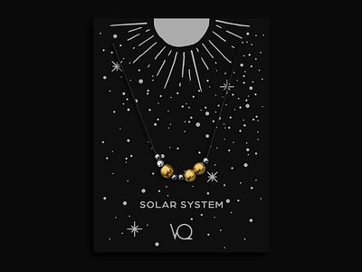 VQ SOLAR SYSTEM NECKLACE