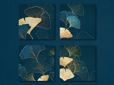 J DARIENN PATTERNS brand brand identity branding design ginkgo ginkgo leaves identity inspiration leaves patterns textures