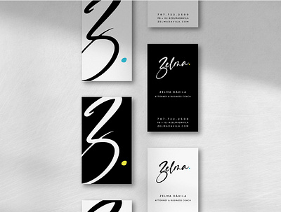 BUSINESS CARDS FOR ZELMA brand brand identity branding business cards cards design identity inspiration logo print collateral stationary