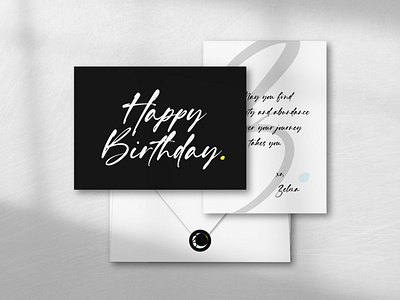 CLIENT B-DAY CARDS FOR ZELMA