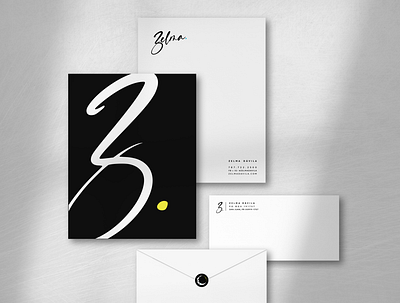 LETTERHEAD FOR ZELMA brand brand identity branding design envelope identity inspiration letterhead logo printcollateral stationary