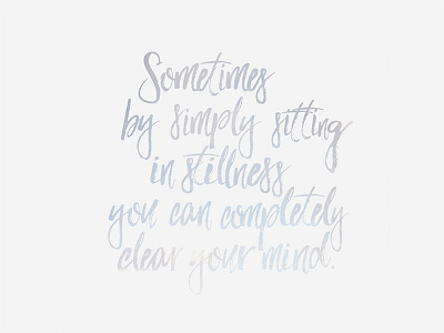 Sitting In Stillness Wallpaper