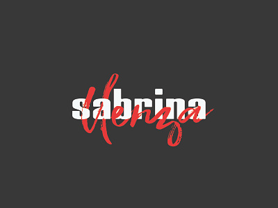 Logo for Sabrina Llenza black brand brand identity branding design identity logo type typography vector