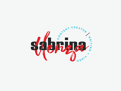 Sabrina Llenza Logo Variation badge brand brand identity branding design icon identity logo typography