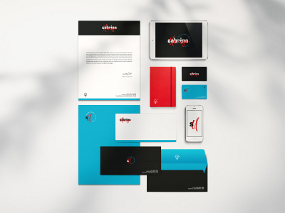 Sabrina Llenza Stationary Kit badge brand brand identity branding business cards design envelope icon identity inspiration letterhead logo mockup stationary typography