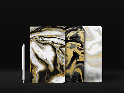 Notebook Design for Qi Xi brand identity design marble notebook texture textures