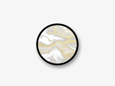 Qi Xi Icon & Sticker Design badge brand identity branding design gold gold foil icon identity inspiration marble marble textures textures