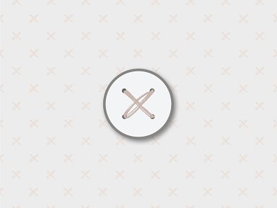 Button Icon for Ruedo badge brand identity branding button design icon identity neutrals nudes vector