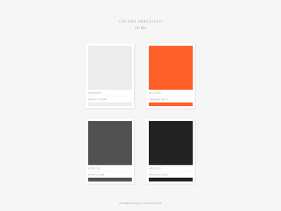 Colors Perceived No 04 black branding color color palette colors colorscheme gray orange