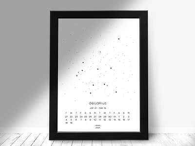 Zodiac Constellation Calendar