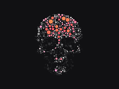 Skull Circle Art