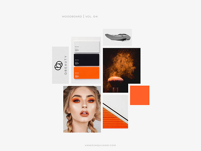 MOODBOARD VOL 04 beauty black brand identity branding color palette design halloween identity inspiration makeup mood board orange visual