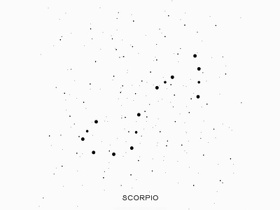 SCORPIO ZODIAC CONSTELLATION astrology constellation design horoscope icon illustration inspiration stars vector zodiac zodiac sign