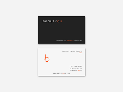 Beauty 911 Business Card