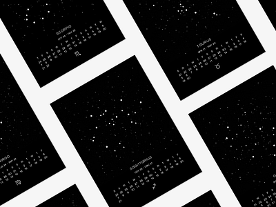 Zodiac Constellation Calendar