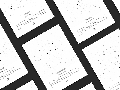 Zodiac Constellation Calendar