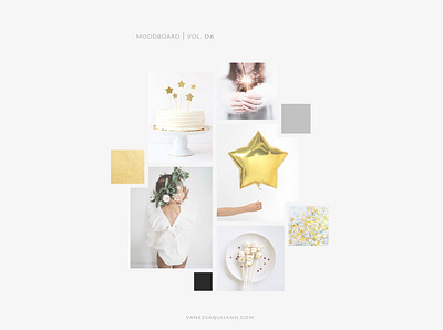 MOODBOARD VOL 06 baby birthday black gold gray mood board moodboard