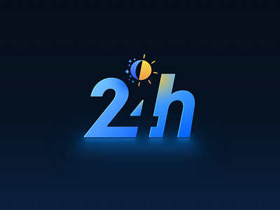 Open 24 hours 24h icon open store