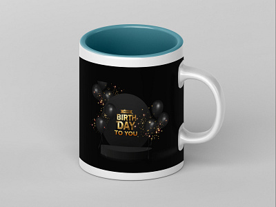 Birthday logo design. birthday logo brand identity brand logo branding concept design graphic design happy birthday illustration logo mug mug design