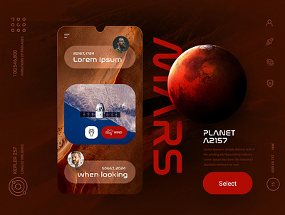 Mars UI app design minimal ui ux