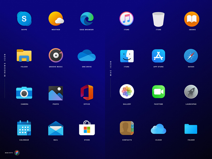 WINDOWS & MAC ICON by Shankar 👋🏻😎 on Dribbble