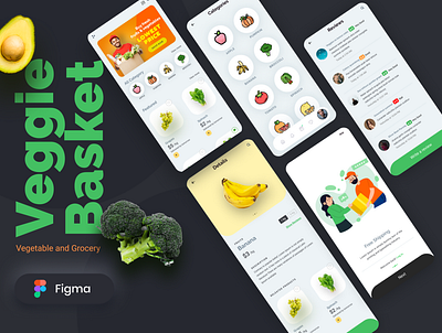 Veggie APP UI app design minimal ui ux