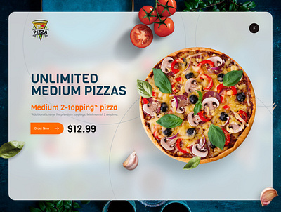 Food Landing design typography ui ux web website